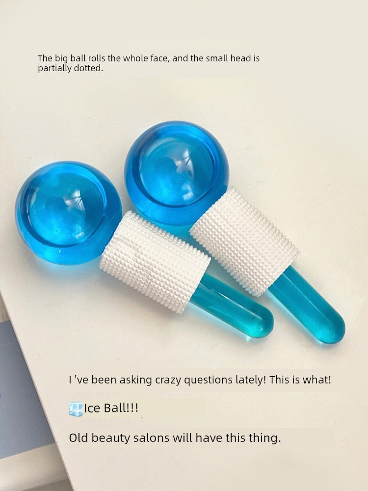 Instrumento de beleza para cuidados com a pele e massagem com ondas de gelo
Esfera cromoterapia