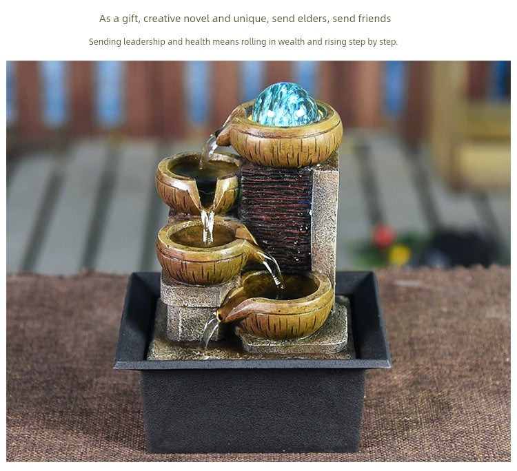 Fonte de decoração para sala de estar feng shui
