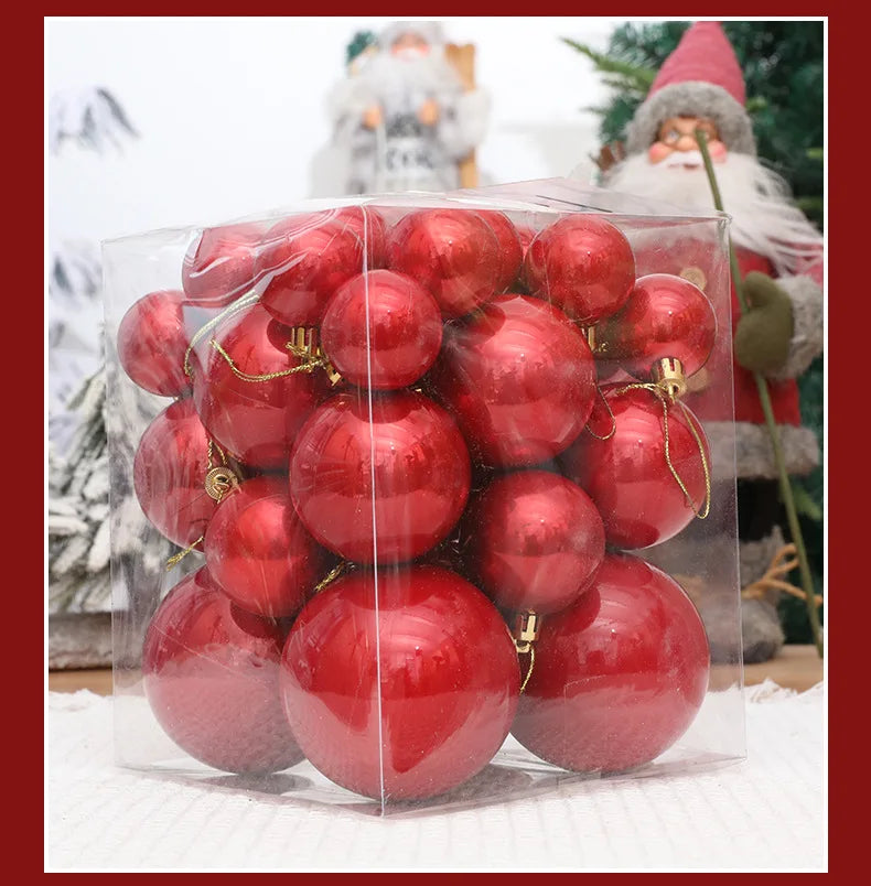 Enfeites de bola de natal 4-8cm 36 peças, luz pérola, árvore de natal, decoração de festa