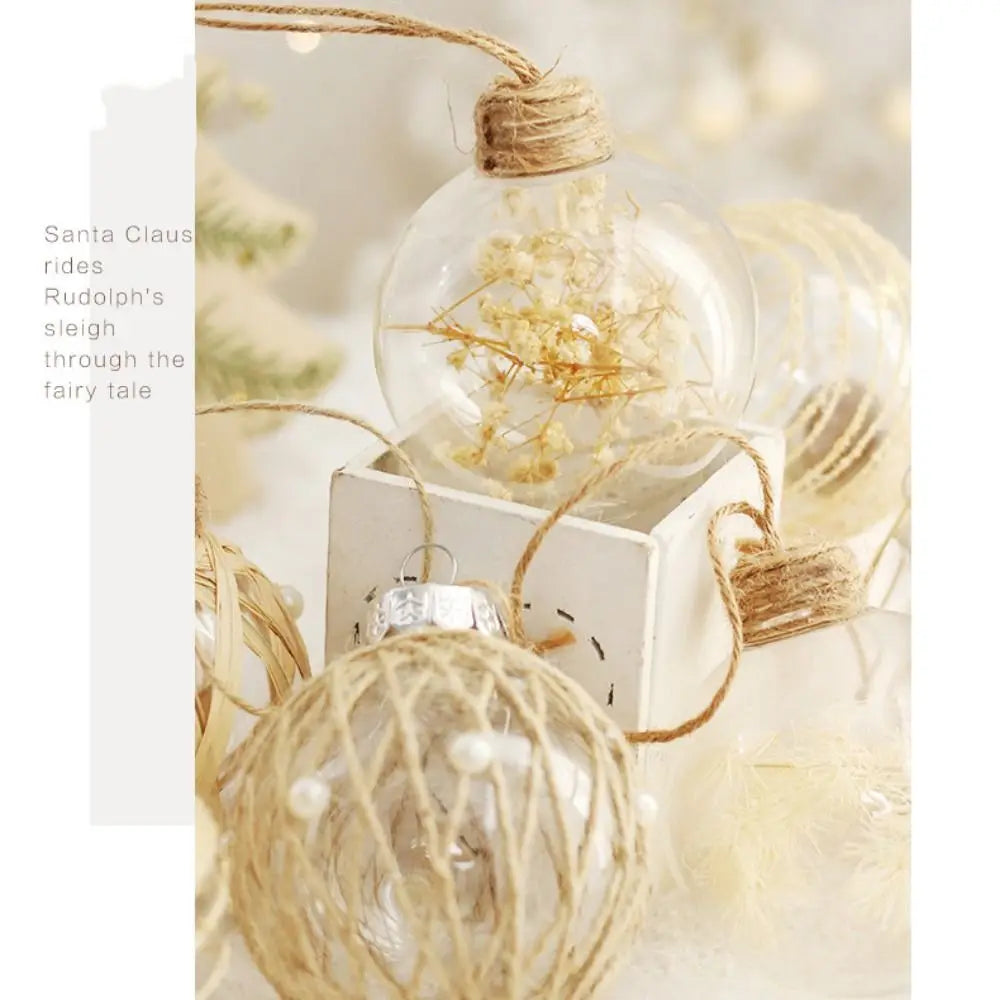 6 pçs de bola de natal esferas de natal lantejoulas pintadas 8cm conjunto de bola de natal