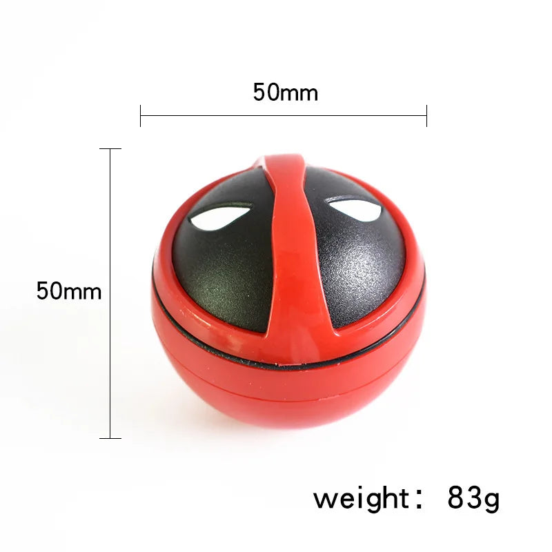 Moedor de metal em esfera bola, 50mm, 3 camadas, triturador de ervas, charuto, tabaco