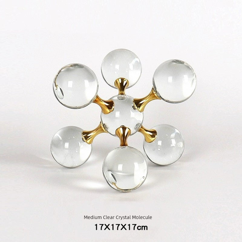 Luz moderna de luxo geométrica cruz metal cristal bola