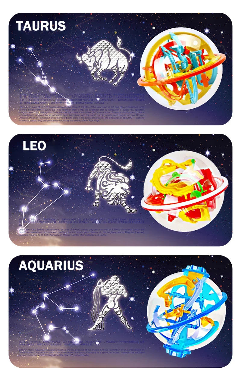 168 3D labirinto mágico intelecto bola esfera globo brinquedos para crianças