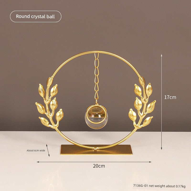 Bola de cristal arte decoração acessível luxo high-end armário de vinho