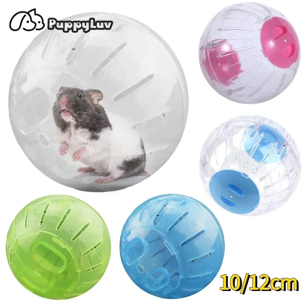 Bola de exercício interativa pequena colorida para hamsters - brinquedo de treino