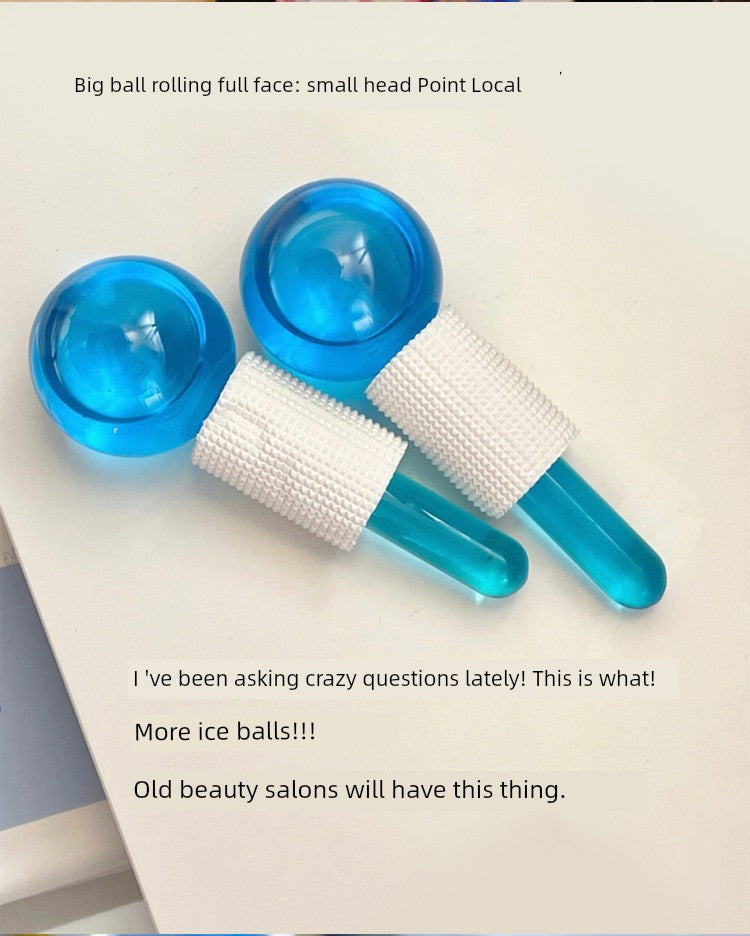 Instrumento de beleza para cuidados com a pele e massagem com ondas de gelo
Esfera cromoterapia