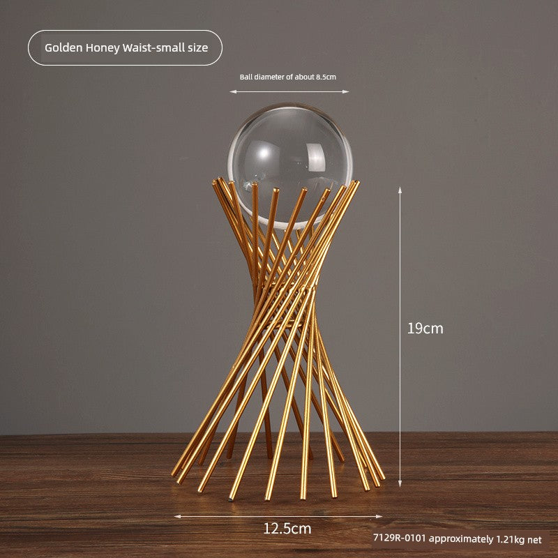 Bola de cristal arte decoração acessível luxo high-end armário de vinho