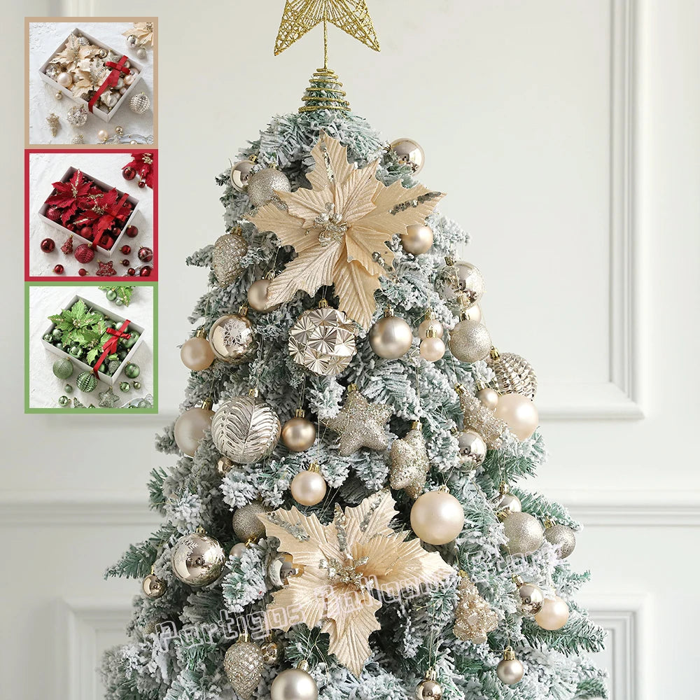 bola de natal ornamentos esferas 53/54 pçs 21cm