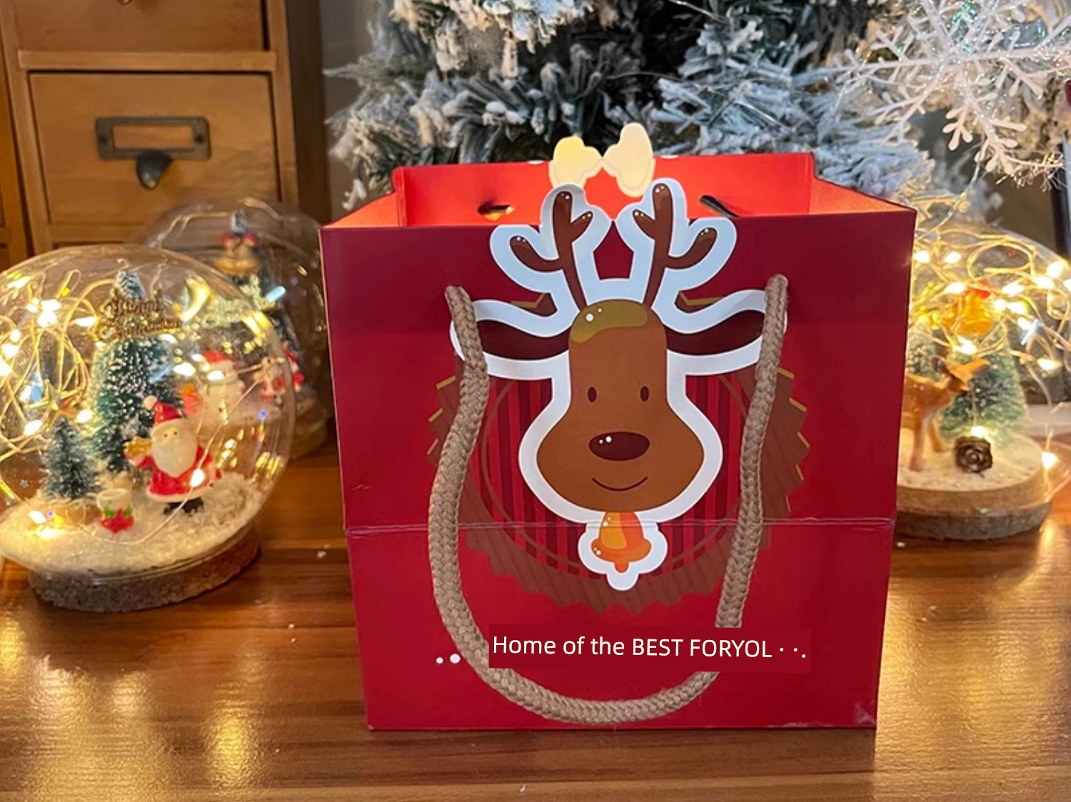 Globo de neve Decoração Desktop Presente de Natal