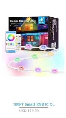 Conjunto de enfeites de natal iluminados ao ar livre com 180 luzes LED 8 funções pop-up grandes decorações de bola