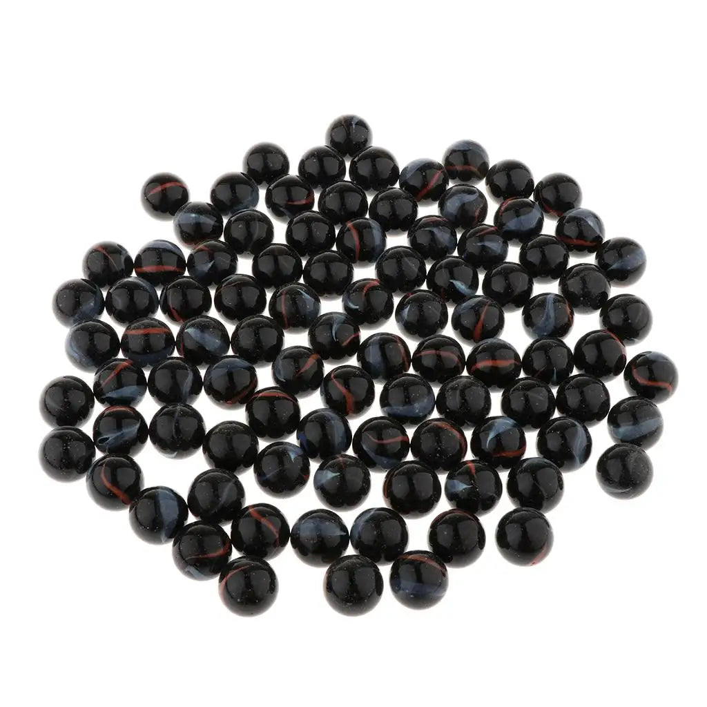 Conjunto de 90 peças de Bolas de vidro de mármore para jogo de damas