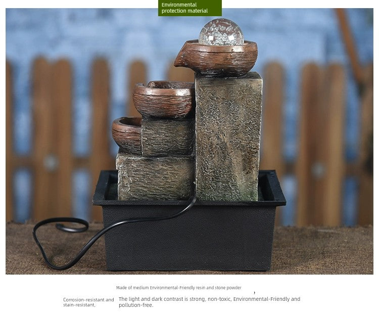 Fonte de decoração para sala de estar feng shui