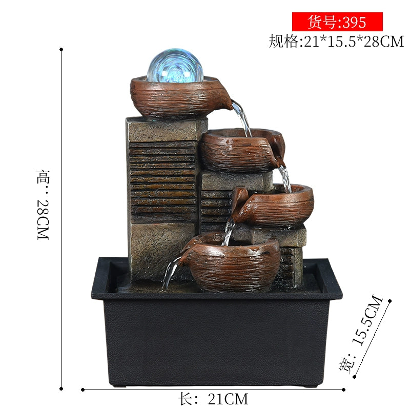 Fonte de decoração para sala de estar feng shui