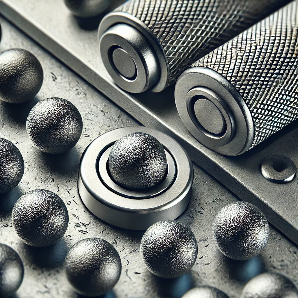 ESFERAS DE INOX TEXTURIZADAS PARA LACRE