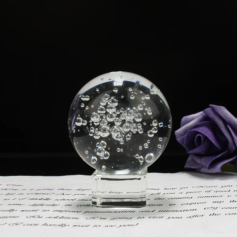 Bolas brilhantes claras bola de cristal feng shui esfera de vidro 60/80mm