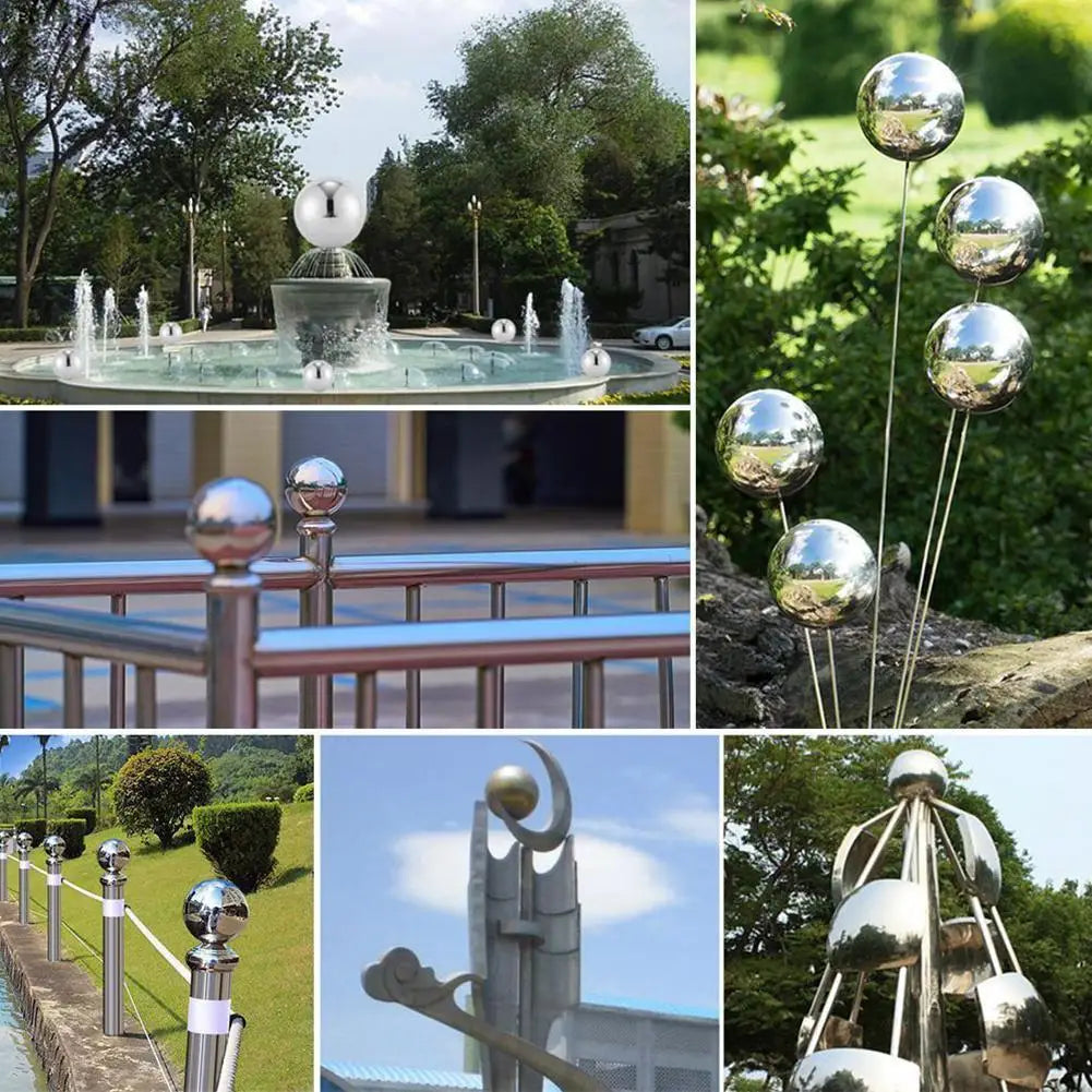 Bola decoração alto brilho para jardins esfera 25mm  100mm