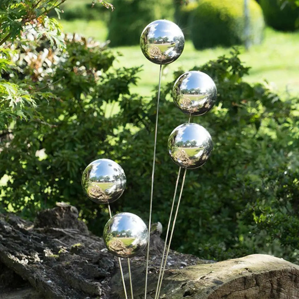 Bola decoração alto brilho para jardins esfera 25mm  100mm