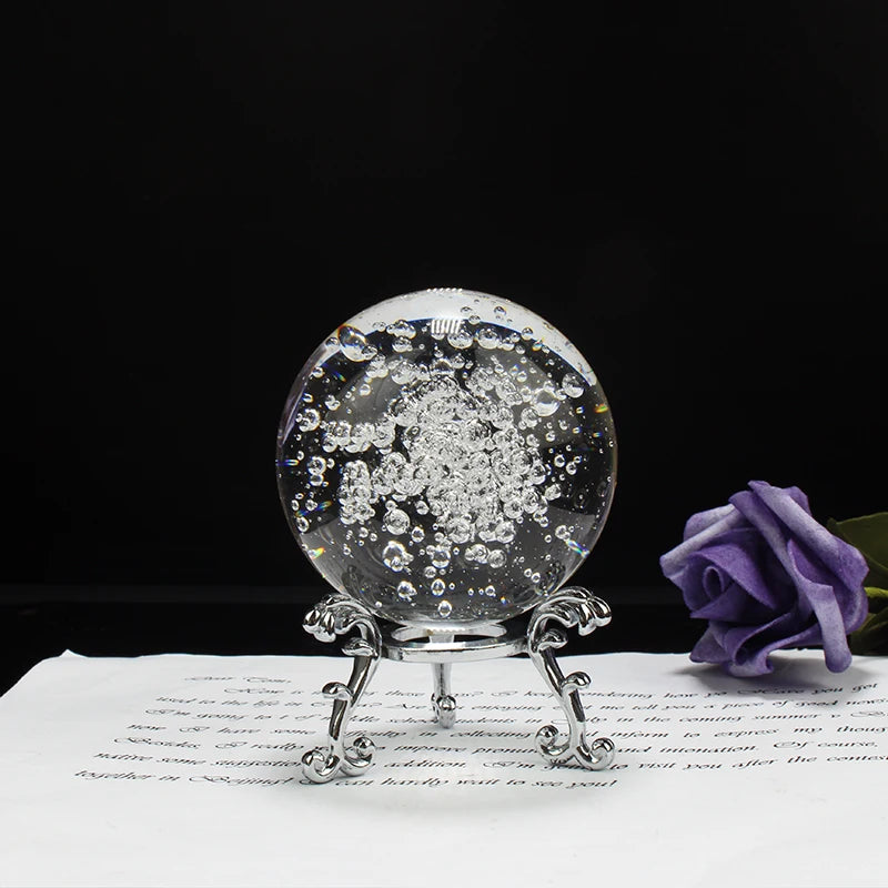 Bolas brilhantes claras bola de cristal feng shui esfera de vidro 60/80mm