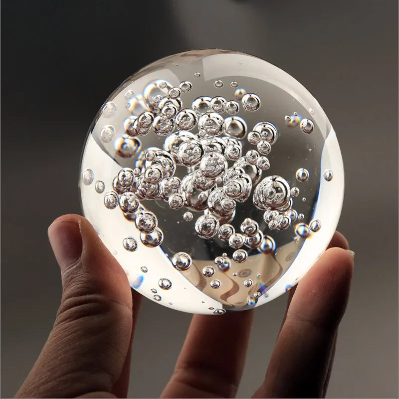 Bolas brilhantes claras bola de cristal feng shui esfera de vidro 60/80mm
