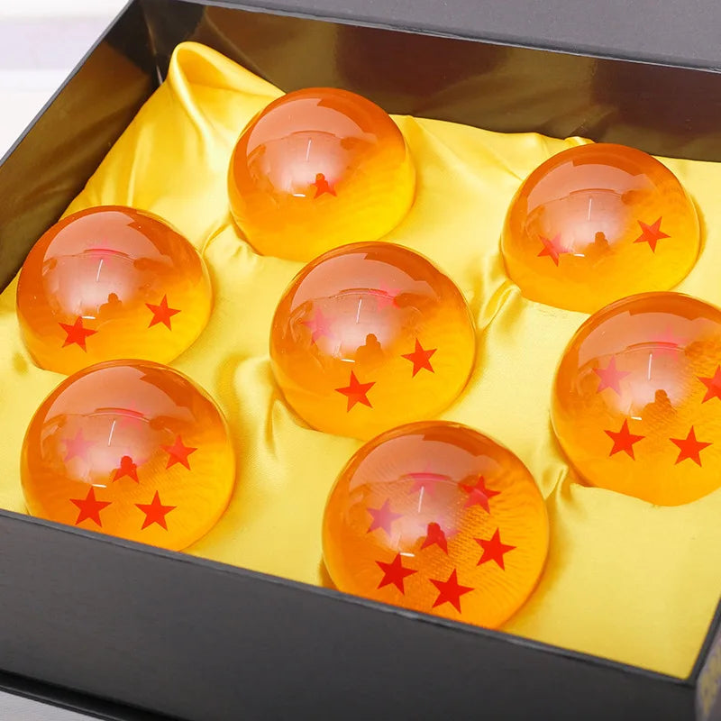 7 estrelas bola de cristal dragon ball todos os tamanhos 3.5cm esfera de resina