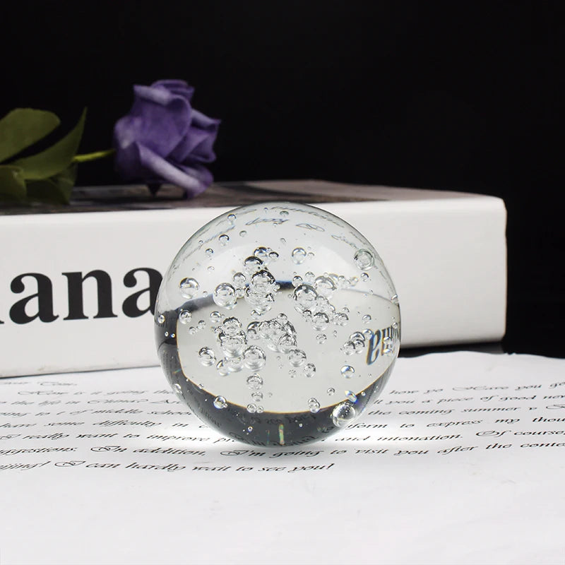 Bolas brilhantes claras bola de cristal feng shui esfera de vidro 60/80mm