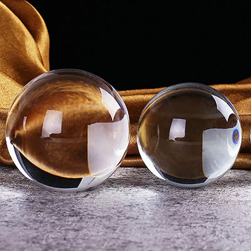 Bola de cristal de 4cm, esfera mágica, globo de vidro, contas de fotografia, decoração artesanal de cristal