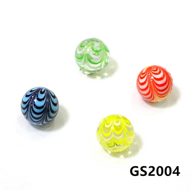 4 pçs 16mm colorido estilo  mármores de vidro murano bola encantos ornamentos