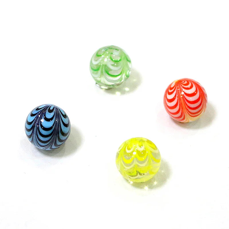 4 pçs 16mm colorido estilo  mármores de vidro murano bola encantos ornamentos