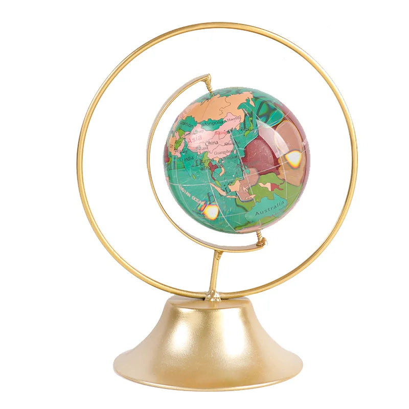 Bola de vidro de cristal globo mundial modelo mapa do mundo para esfera fotografia decoração