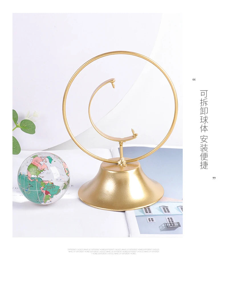 Bola de vidro de cristal globo mundial modelo mapa do mundo para esfera fotografia decoração