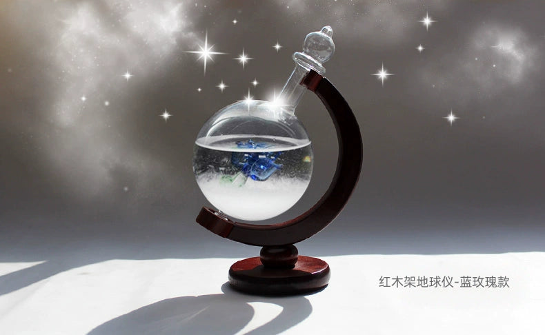 Ano novo criativo terra instrumento tempestade tempo garrafa sala de estar decoração