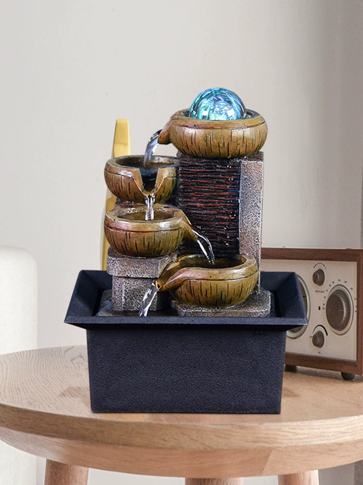 Fonte de decoração para sala de estar feng shui
