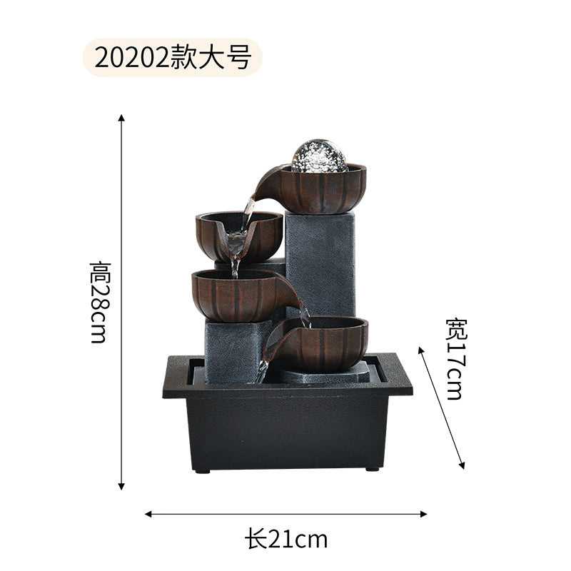 Fonte de decoração para sala de estar feng shui