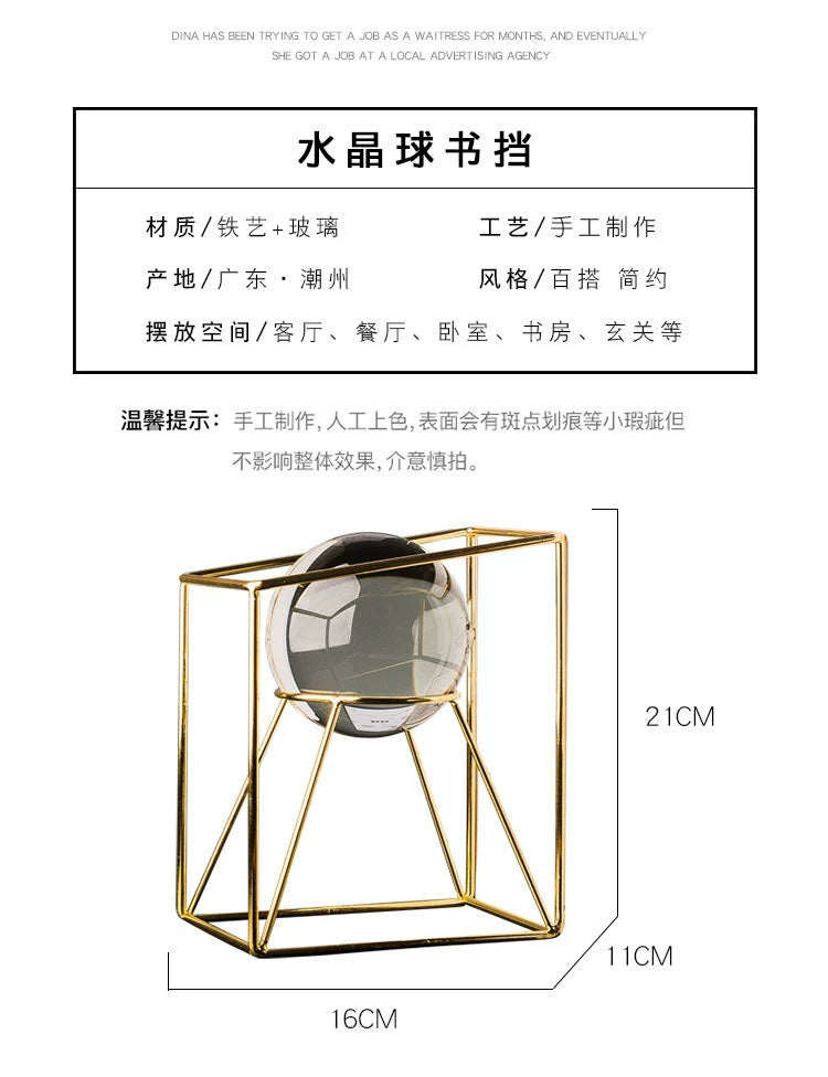 Bola de cristal geometria livro suporte livro