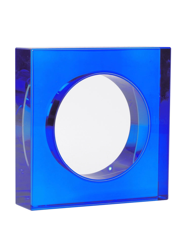 Esfera de quarto moderno e minimalista, ornamento de estudo para sala de estar com cristal azul