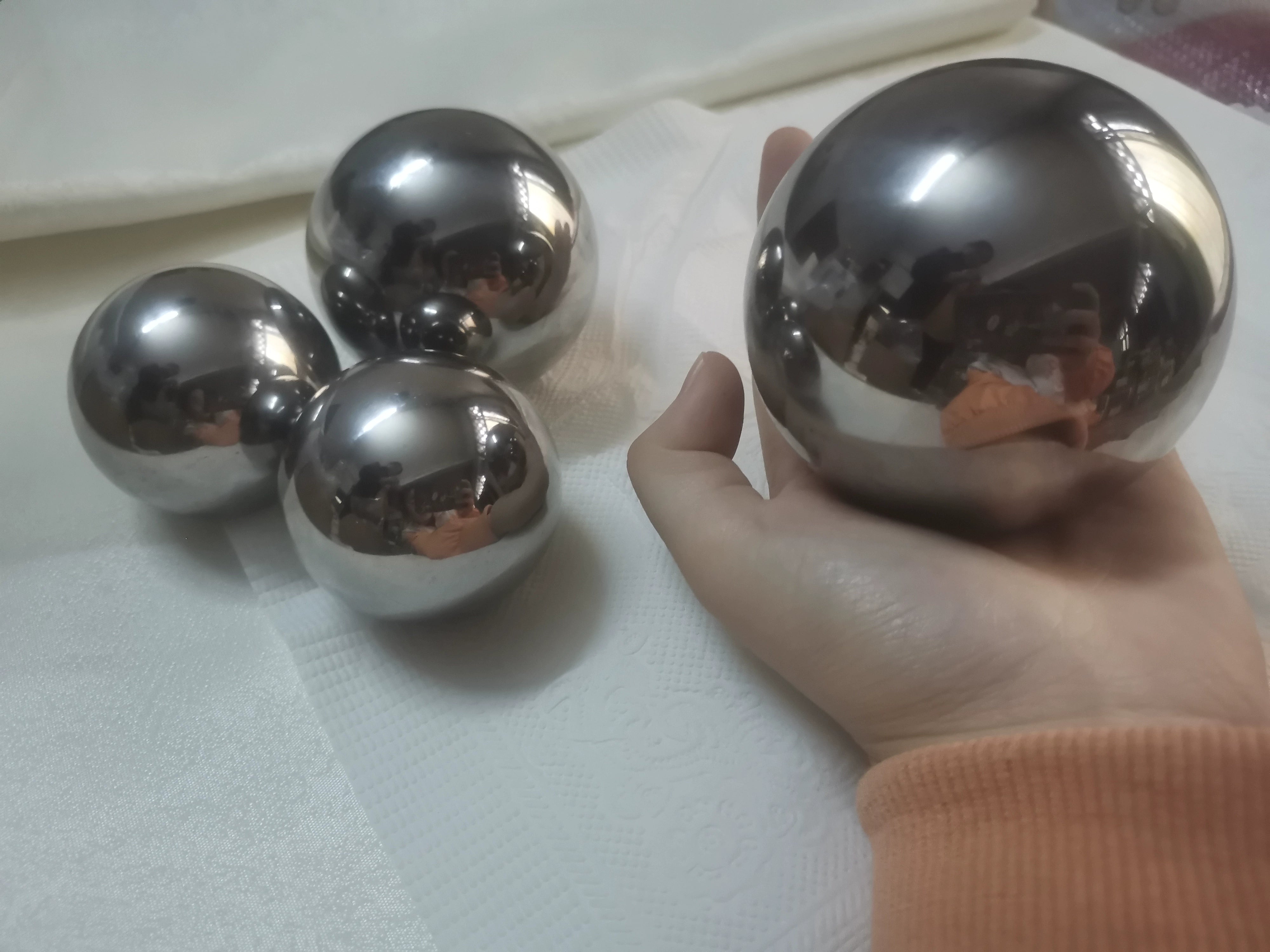 Bola de aço para fitness, bola de aço para reabilitação de idosos, bola para prática de handebol, cuidados de saúde, bola giratória para jogar bola