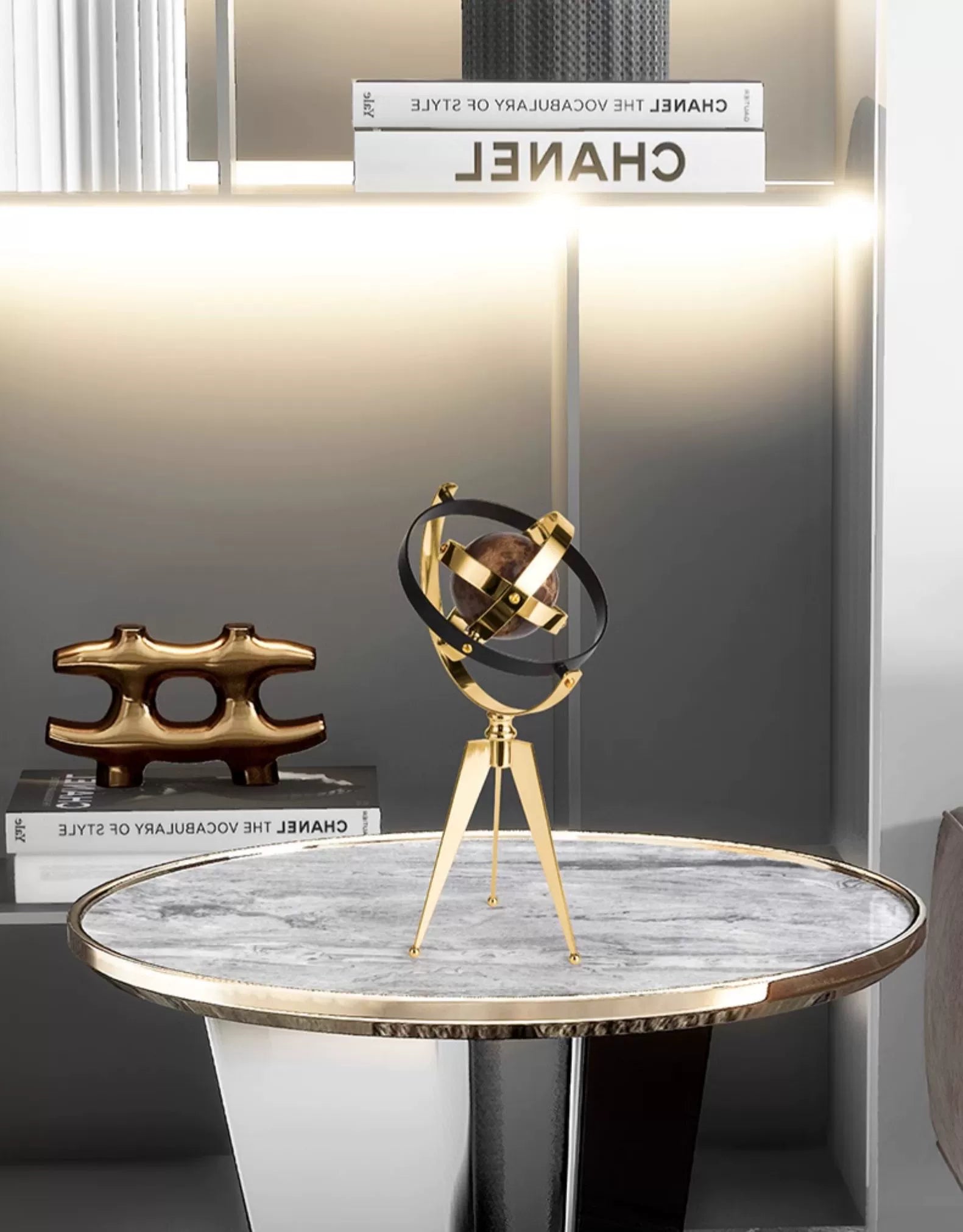 Ornamentos de arte em esfera de  cristal para sala de estar