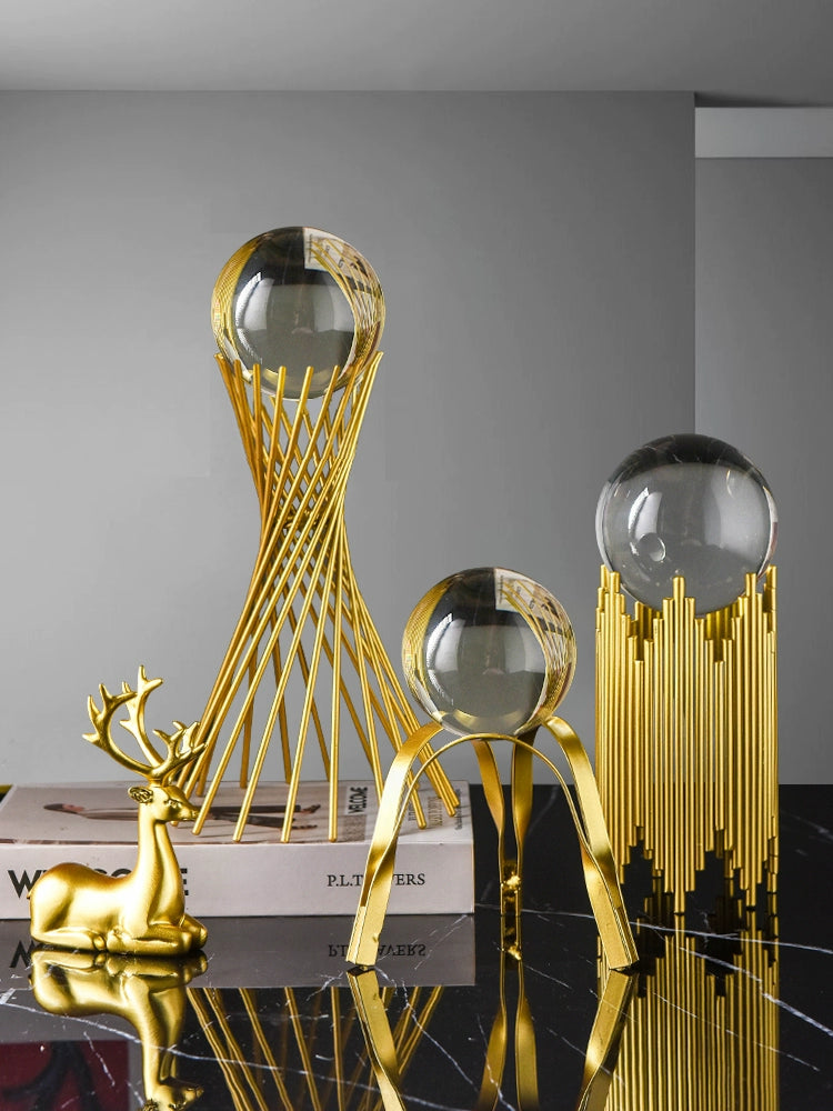 Bola de cristal de decoração de armário de vinho de escritório escandinavo de alta qualidade