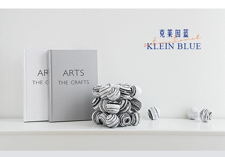 Bola cubo decoração  adereços klein bola azul