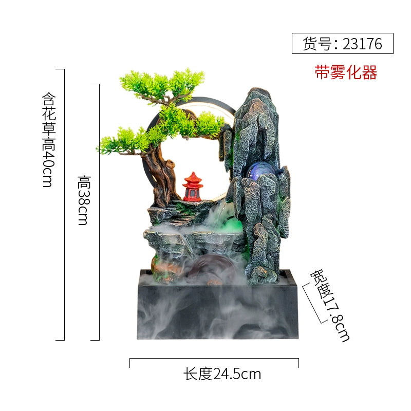 Fonte de decoração para sala de estar feng shui