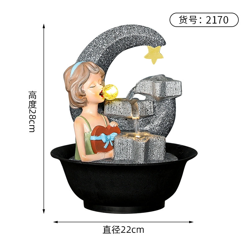 Fonte de decoração para sala de estar feng shui