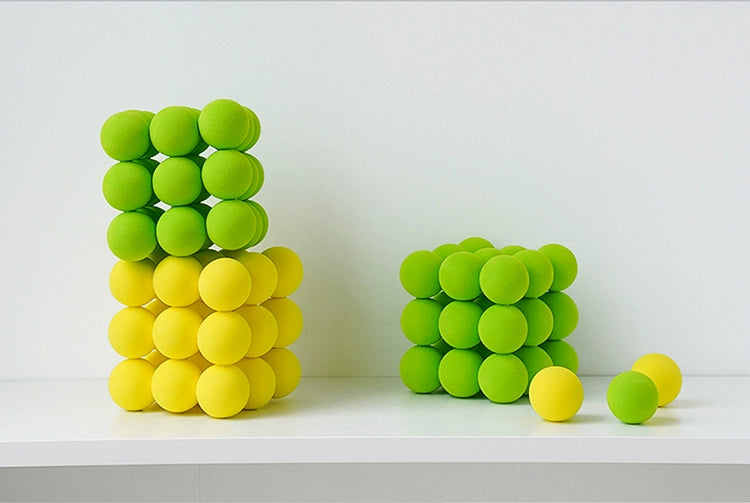 Bola cubo decoração  adereços klein bola azul