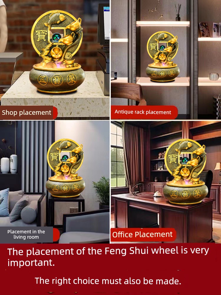 Esfera Fengshui Ornamentos de água corrente Água circulante Decoração de mesa