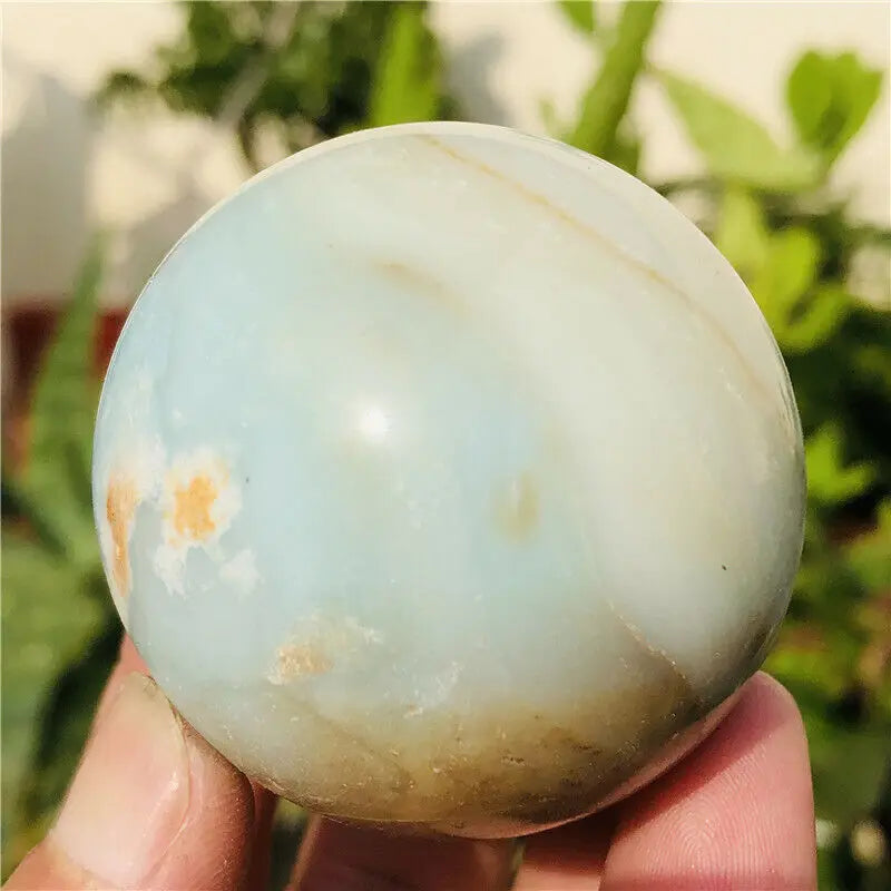 Alta qualidade natural Azul Caribe Calcite Esfera Céu Azul Cura Quartzo Cristal para Decoração