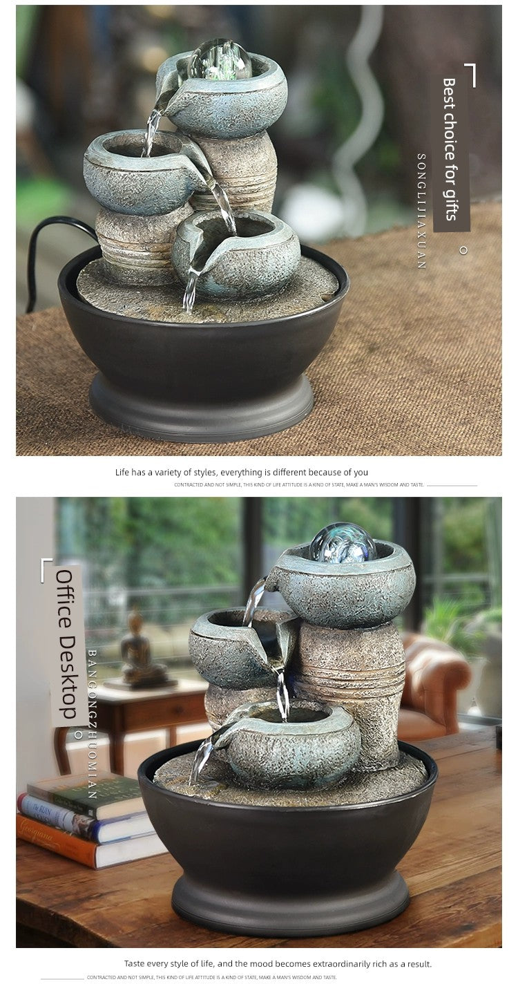 Fonte de decoração para sala de estar feng shui