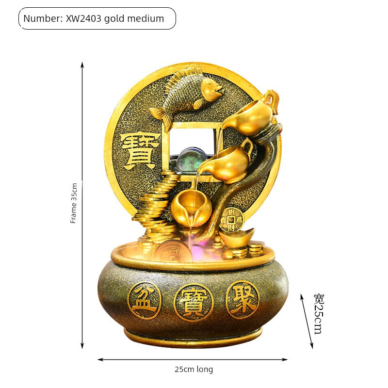 Esfera Fengshui Ornamentos de água corrente Água circulante Decoração de mesa