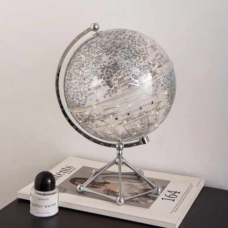 Ornamentos de globo minimalistas e modernos criativos, casa sofisticada e luxuosa, sala de estar, decorações de mesa de escritório
