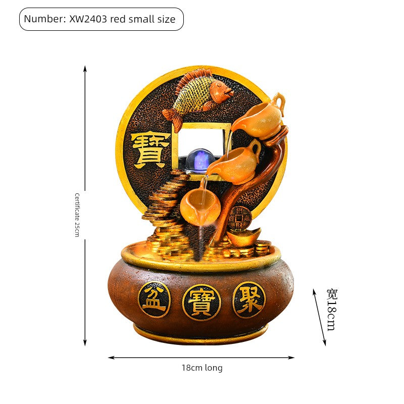 Esfera Fengshui Ornamentos de água corrente Água circulante Decoração de mesa