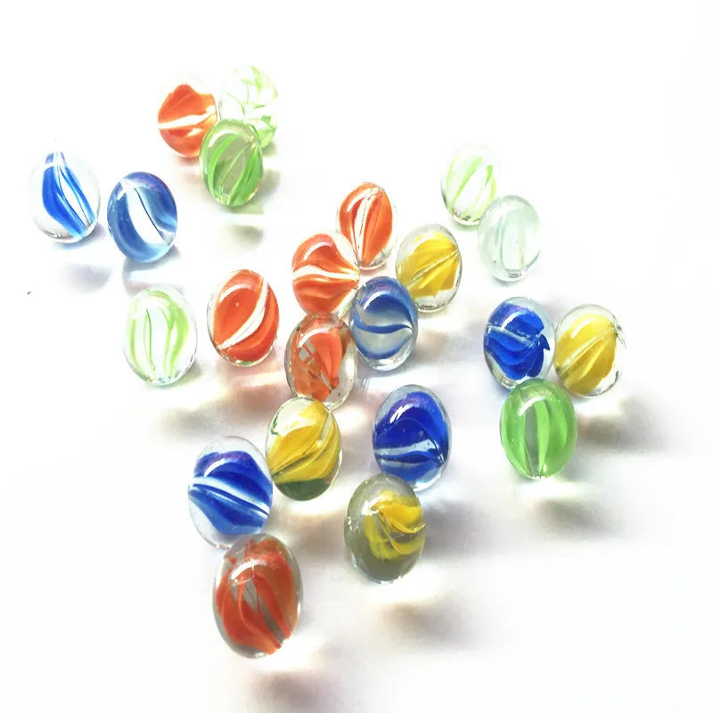 50 pçs 14mm Bolas coloridas de vidro brinquedo crianças bolas de mármore