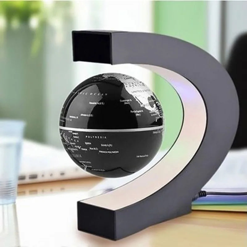 Globo de levitação magnética flutuante led mapa do mundo eletrônico antigravidade lâmpada novidade bola luz decoração